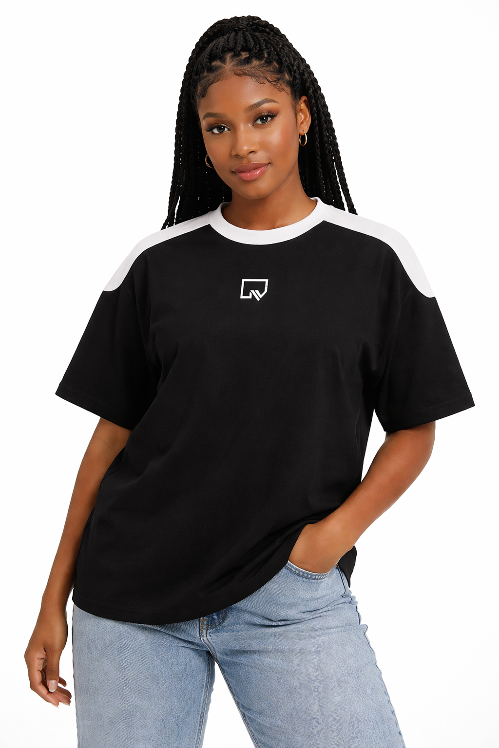 Essence Tee - Black/white