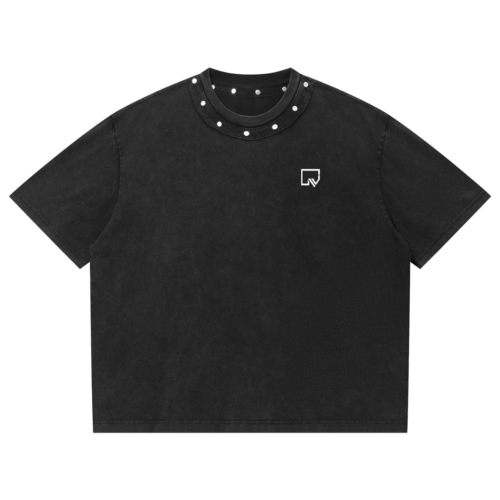 Rebel Boxy Studded T-Shirt