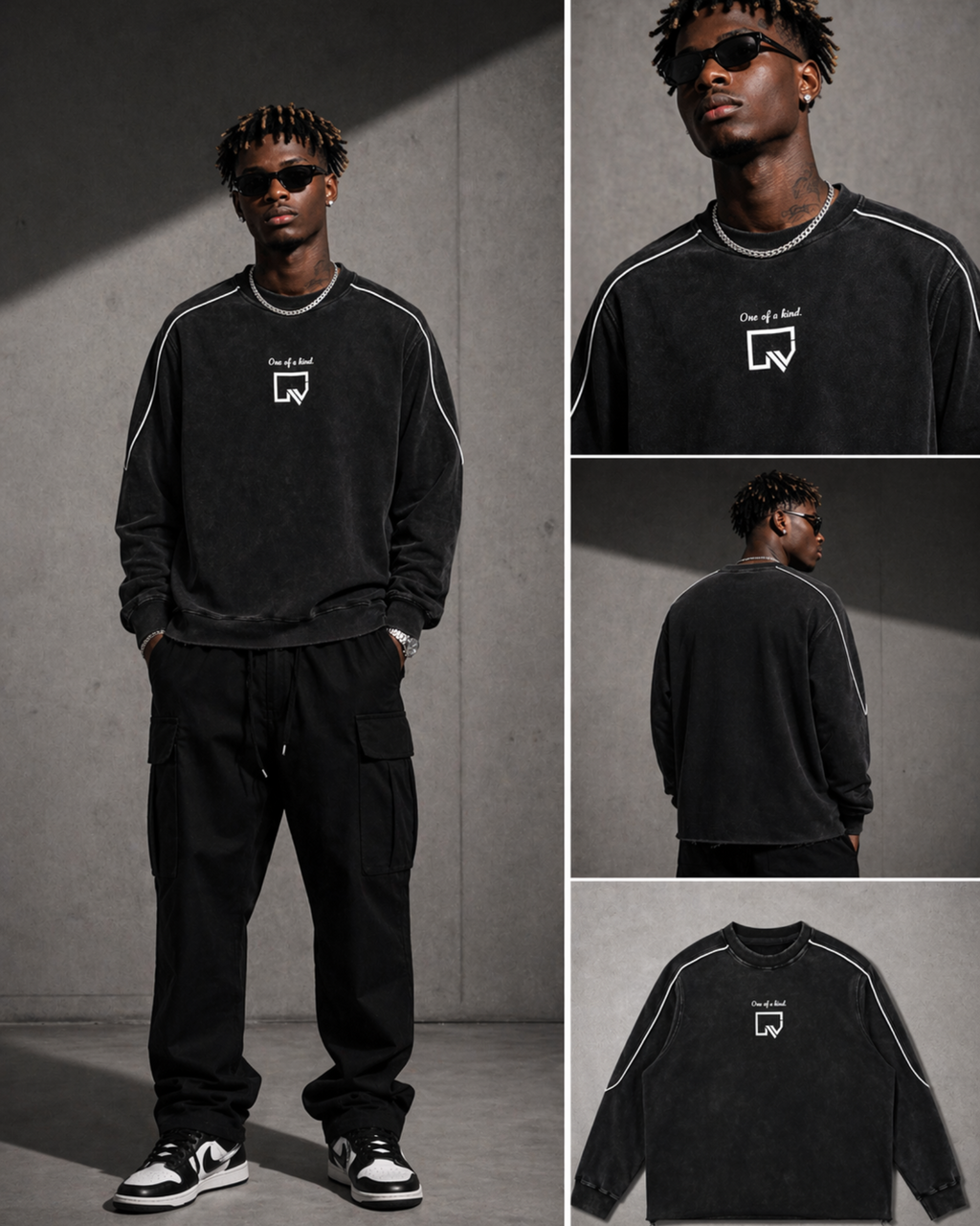 One of a kind Washed Crew