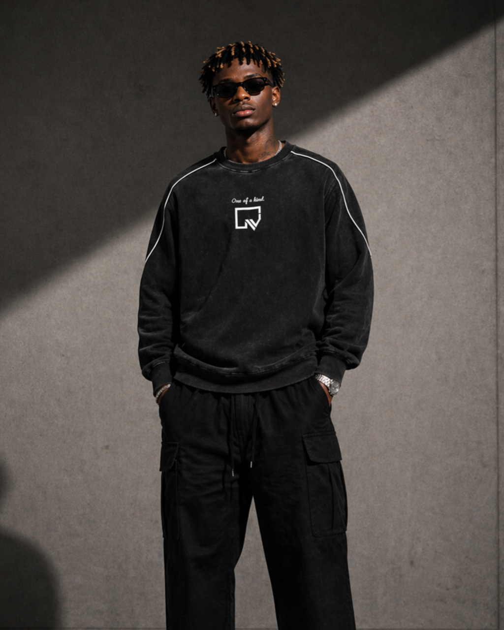 One of a kind Washed Crew